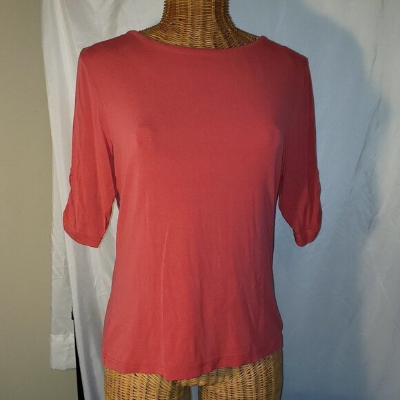 Ladies TALBOTS 3/4 Length Sleeve Tunic in Dusty Rose - S - Picture 1 of 4